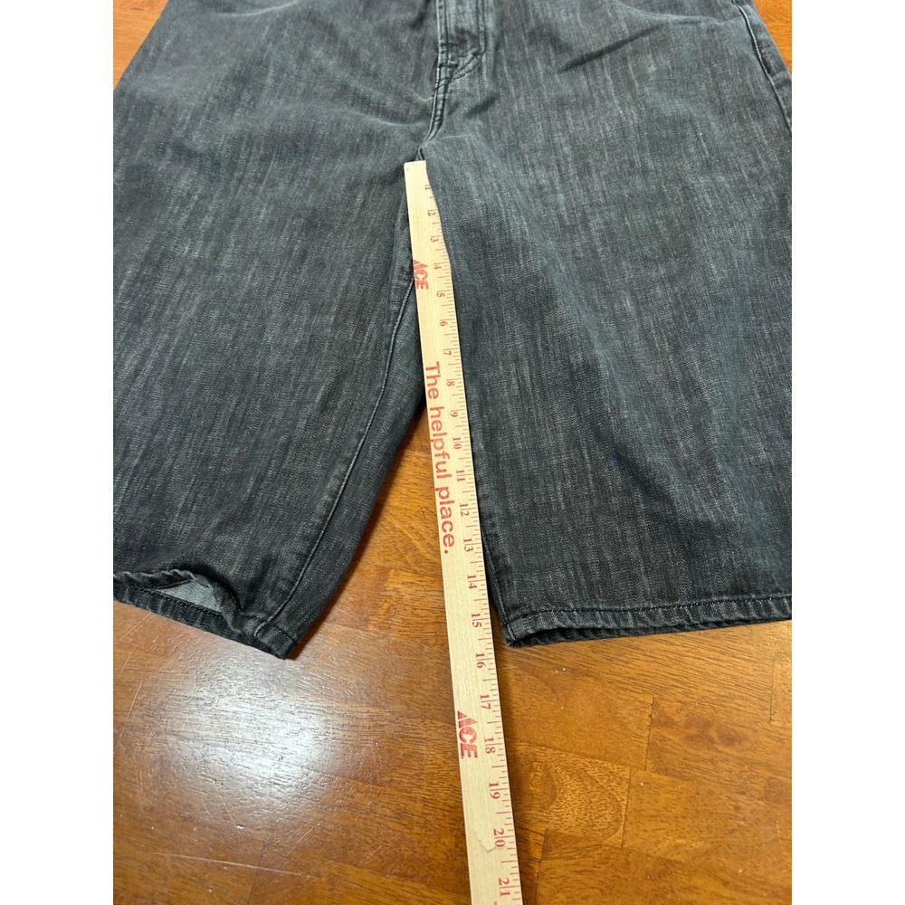 Sean John Denim Shorts Mens 38 Black Relaxed Fit Baggy Streetwear Y2K Hip Hop - Picture 6 of 12